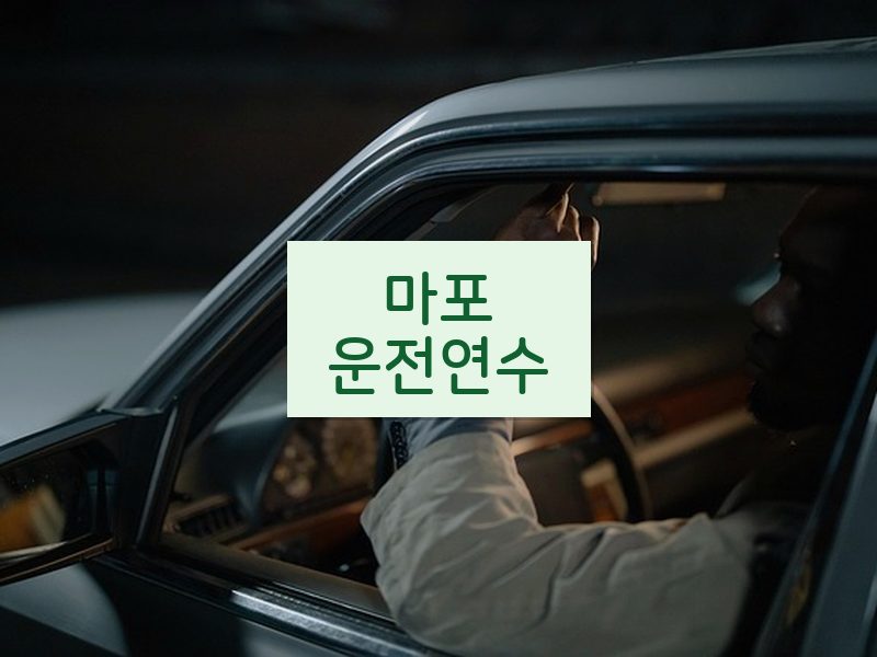 마포운전연수 후기