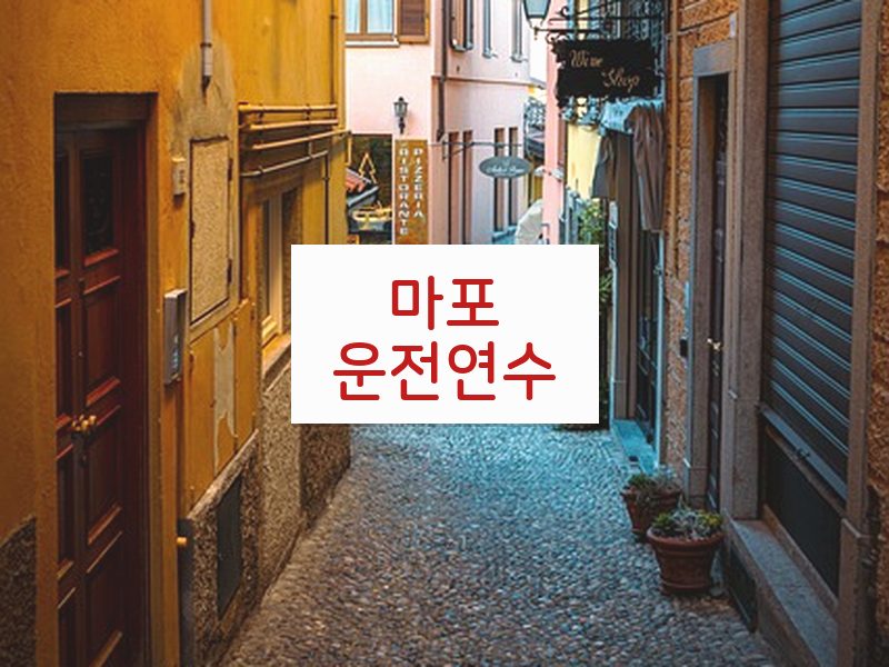 마포운전연수 후기