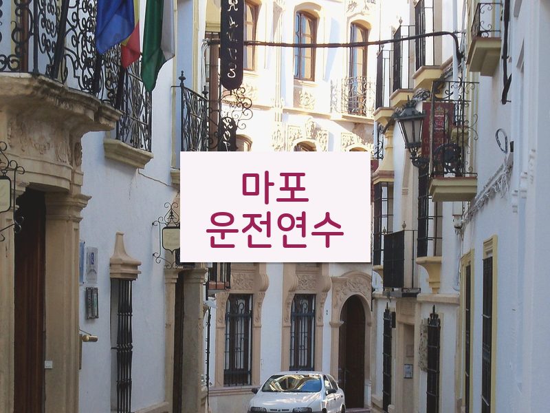 마포운전연수 후기