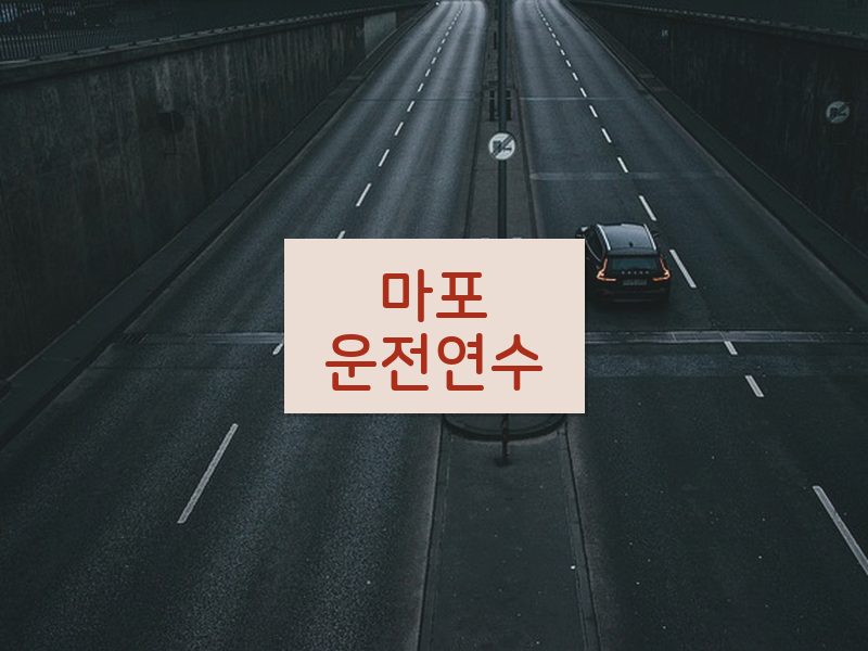 마포운전연수 후기