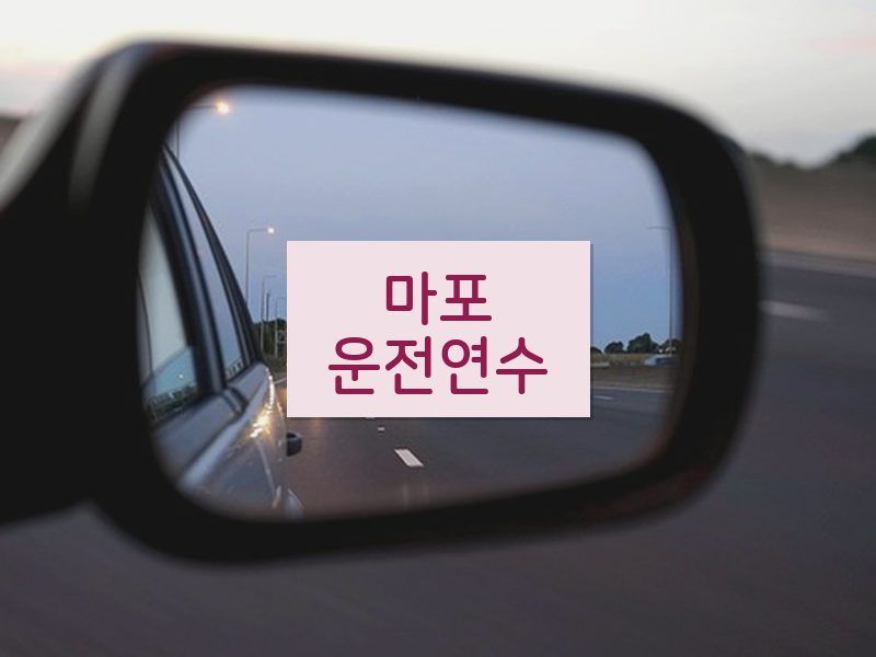 마포운전연수 후기