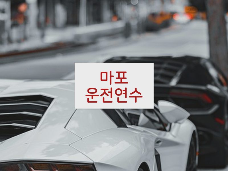 마포운전연수 후기