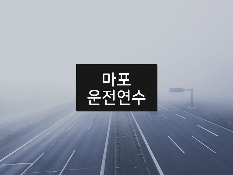 마포운전연수 후기