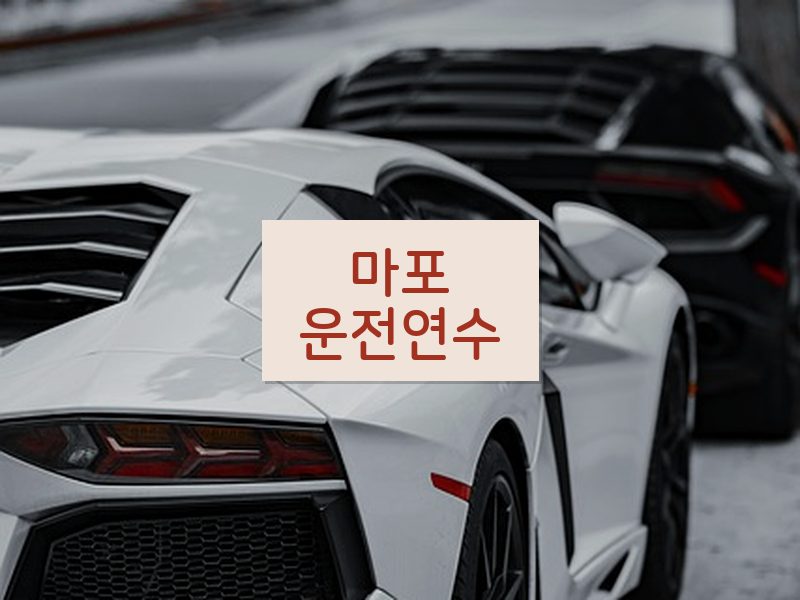 마포운전연수 후기