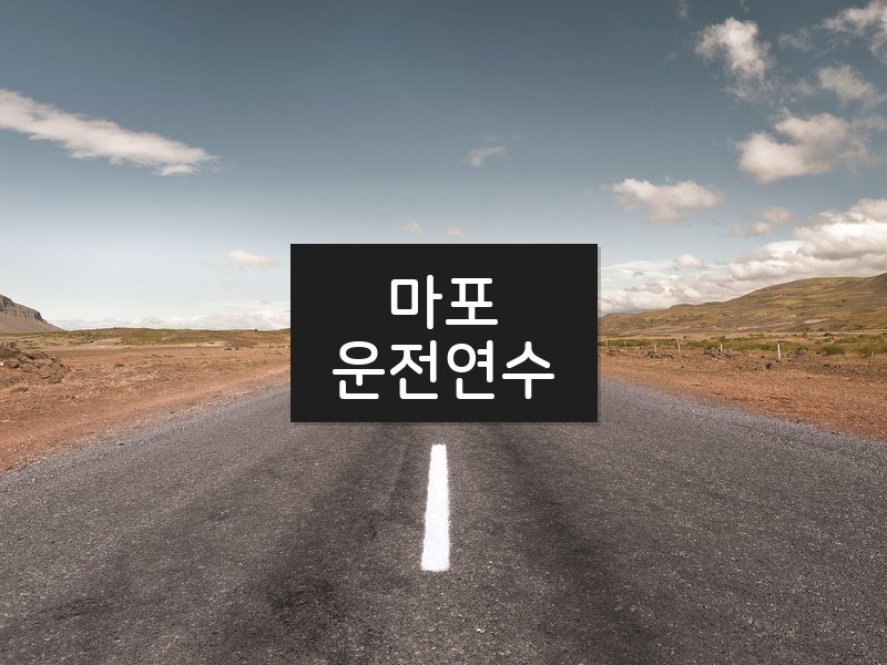 마포운전연수 후기