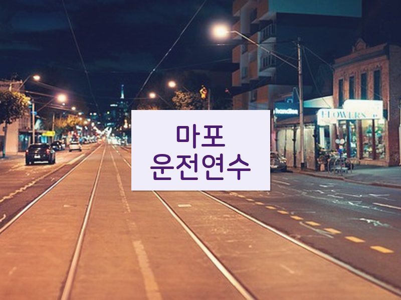 마포운전연수 후기