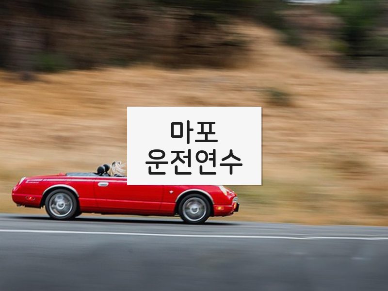 마포운전연수 후기