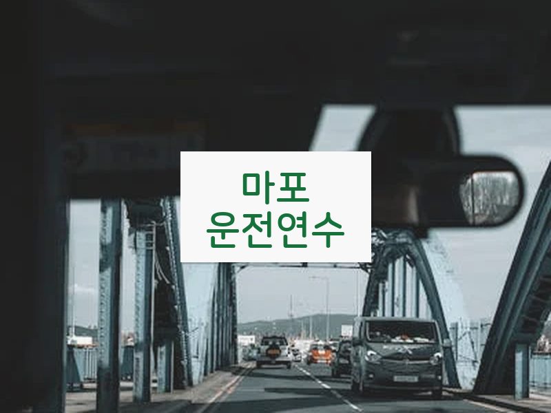 마포운전연수 후기