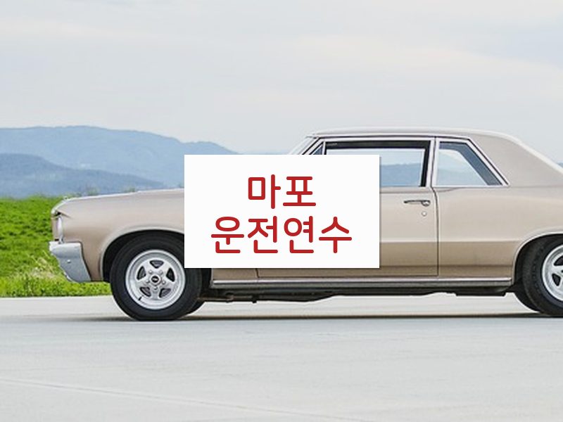 마포운전연수 후기