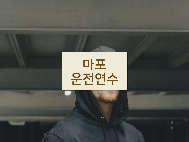 마포운전연수 후기