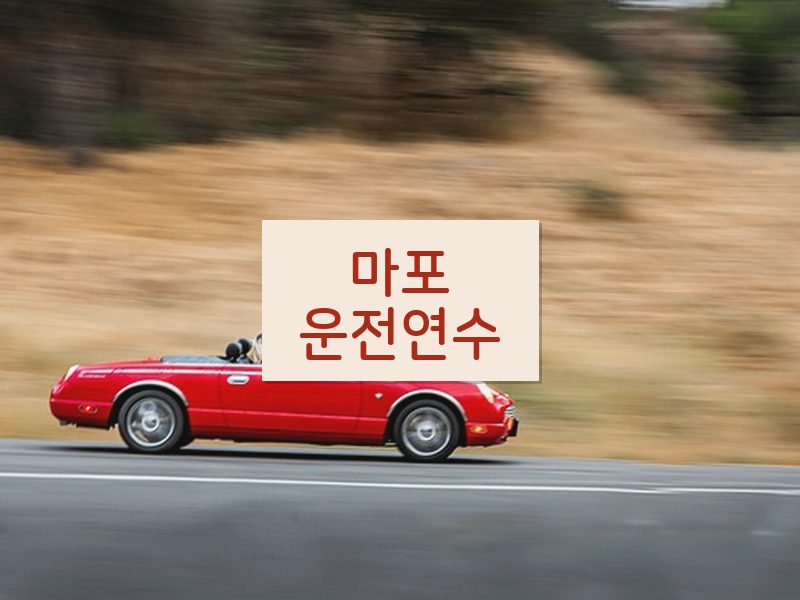 마포운전연수 후기