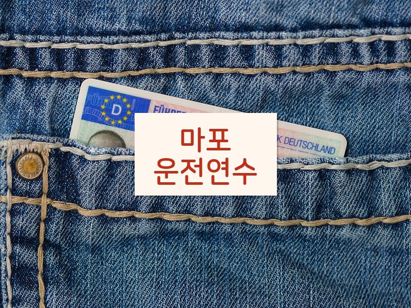 마포운전연수 후기