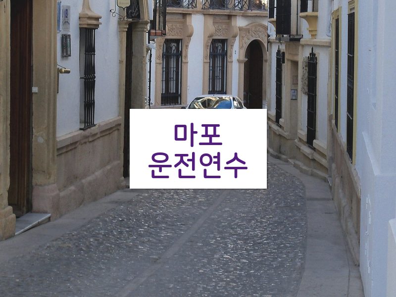 마포운전연수 후기