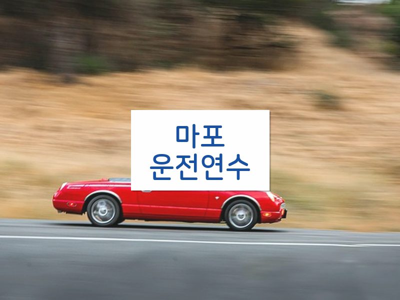 마포운전연수 후기