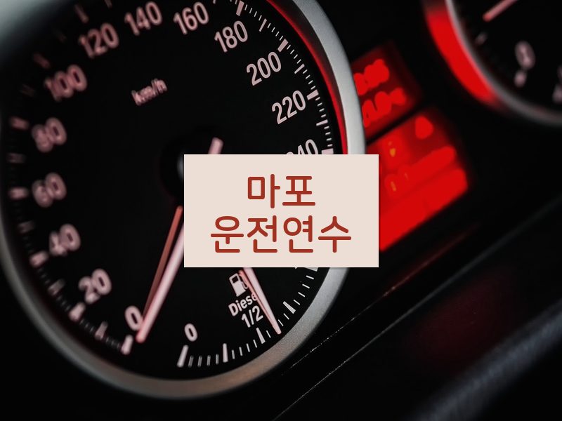 마포운전연수 후기