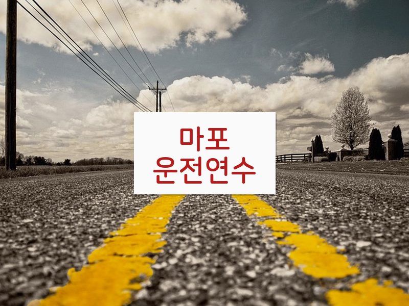 마포운전연수 후기