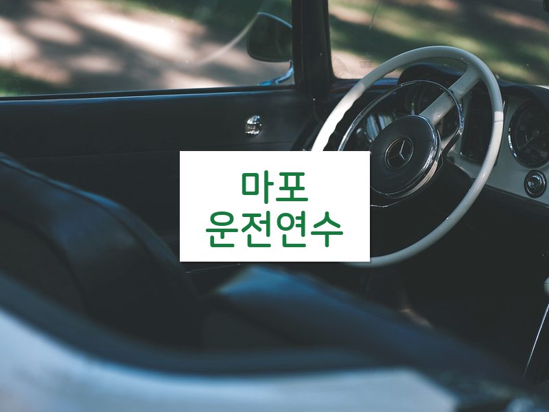 마포운전연수 후기