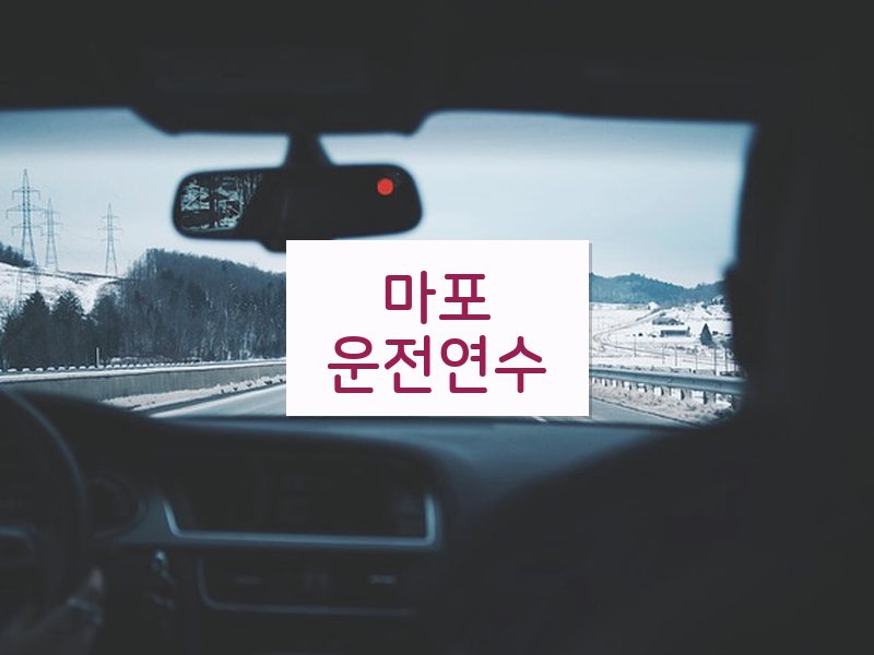 마포운전연수 후기