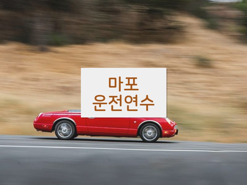 마포운전연수 후기
