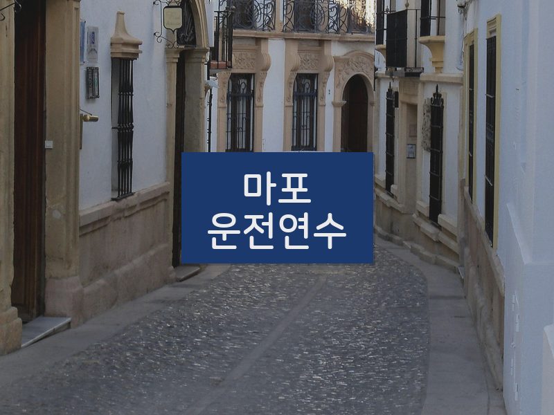 마포운전연수 후기