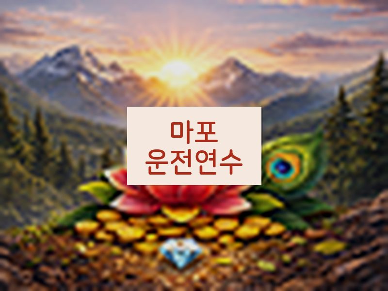 마포운전연수 후기
