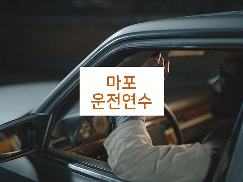 마포운전연수 후기