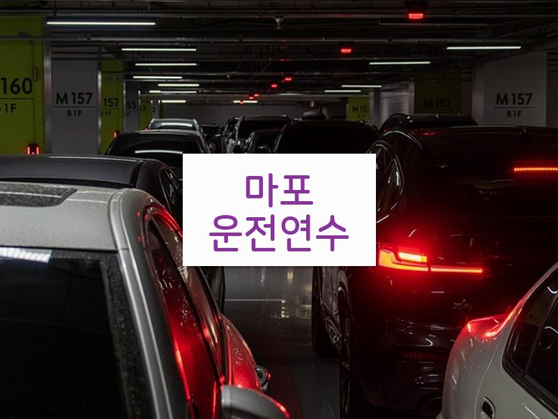 마포운전연수 후기