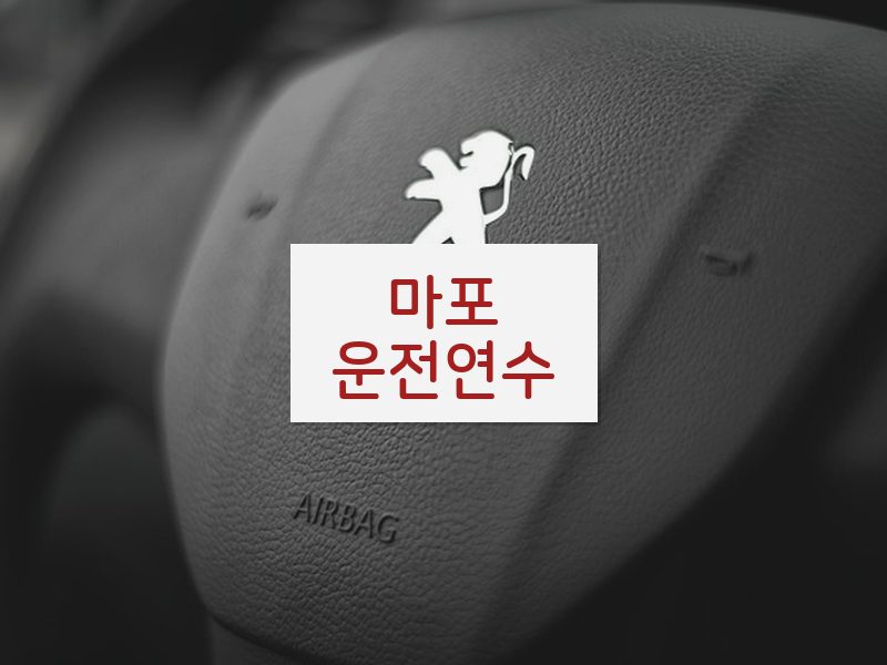 마포운전연수 후기
