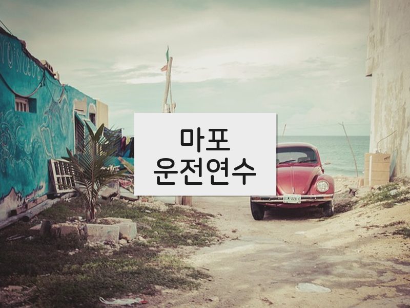 마포운전연수 후기