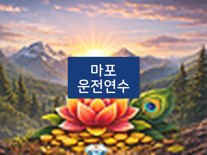 마포운전연수 후기