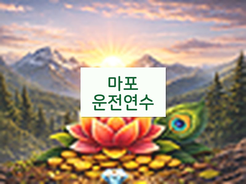 마포운전연수 후기