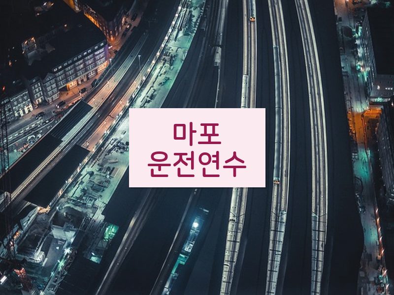 마포운전연수 후기