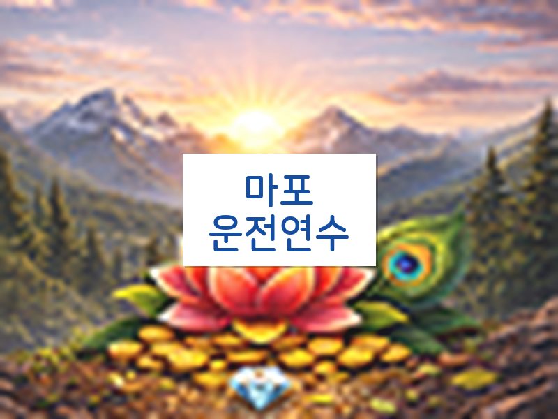 마포운전연수 후기