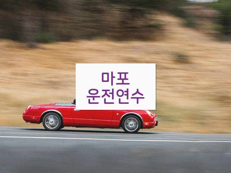 마포운전연수 후기