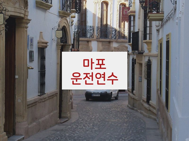 마포운전연수 후기