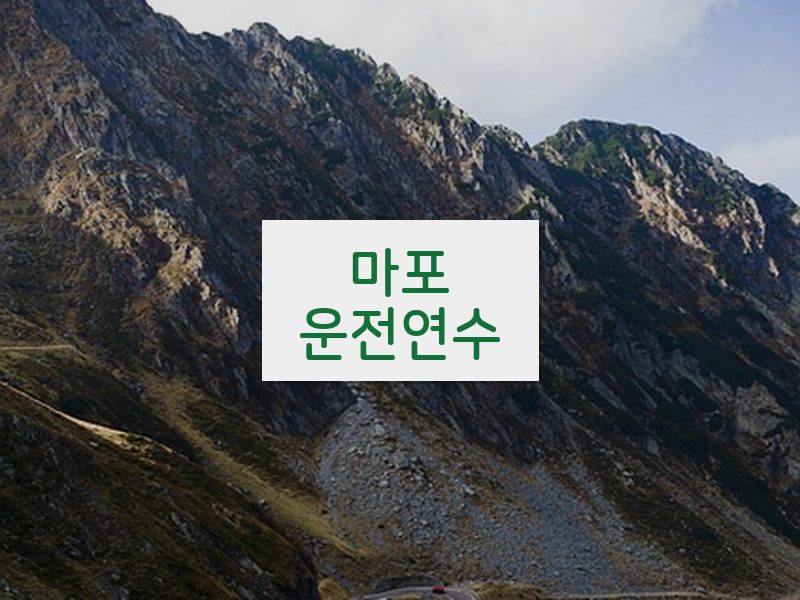 마포운전연수 후기