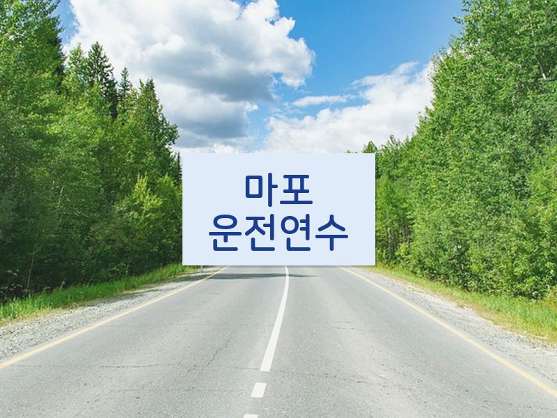 마포운전연수 후기