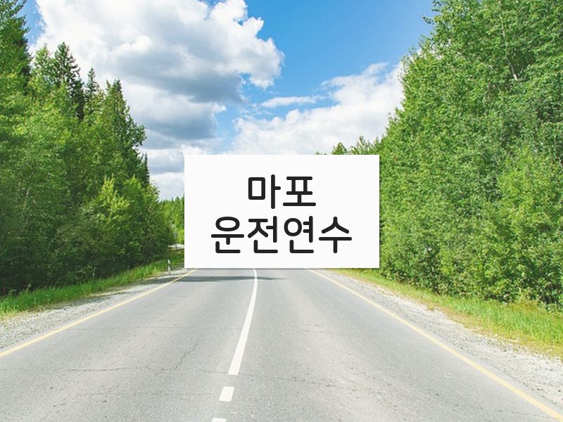 마포운전연수 후기
