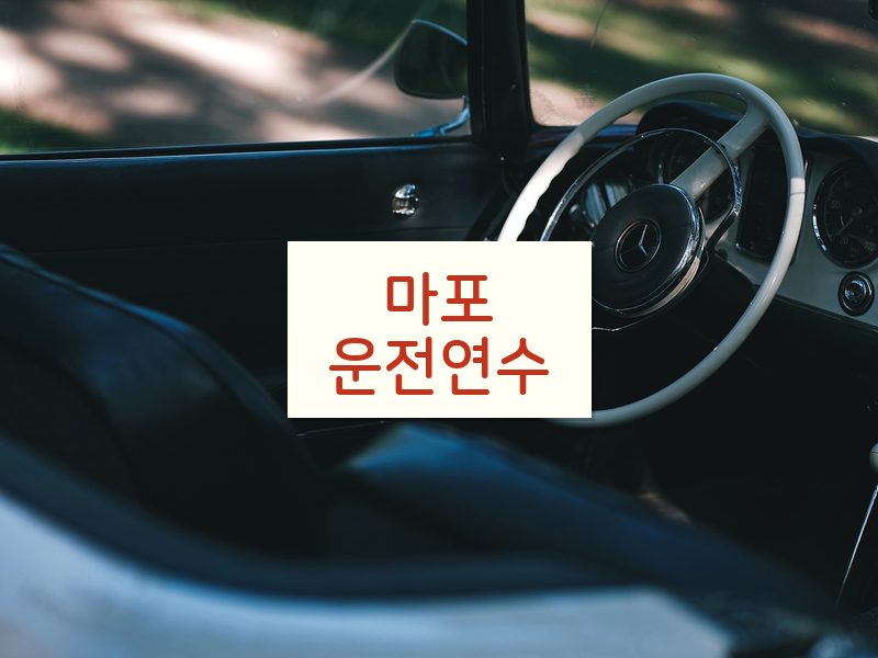 마포운전연수 후기