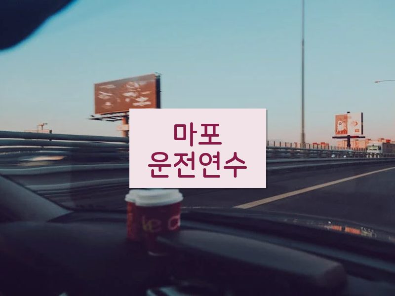 마포운전연수 후기