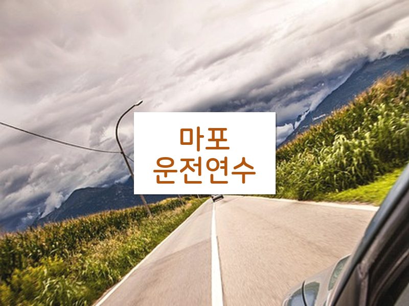 마포운전연수 후기