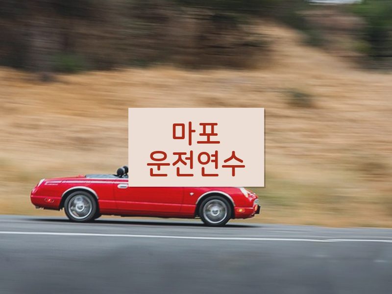 마포운전연수 후기