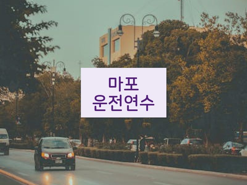 마포운전연수 후기