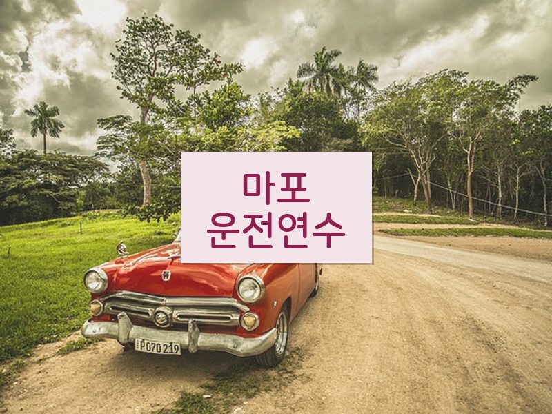 마포운전연수 후기