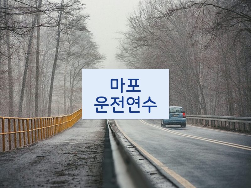 마포운전연수 후기