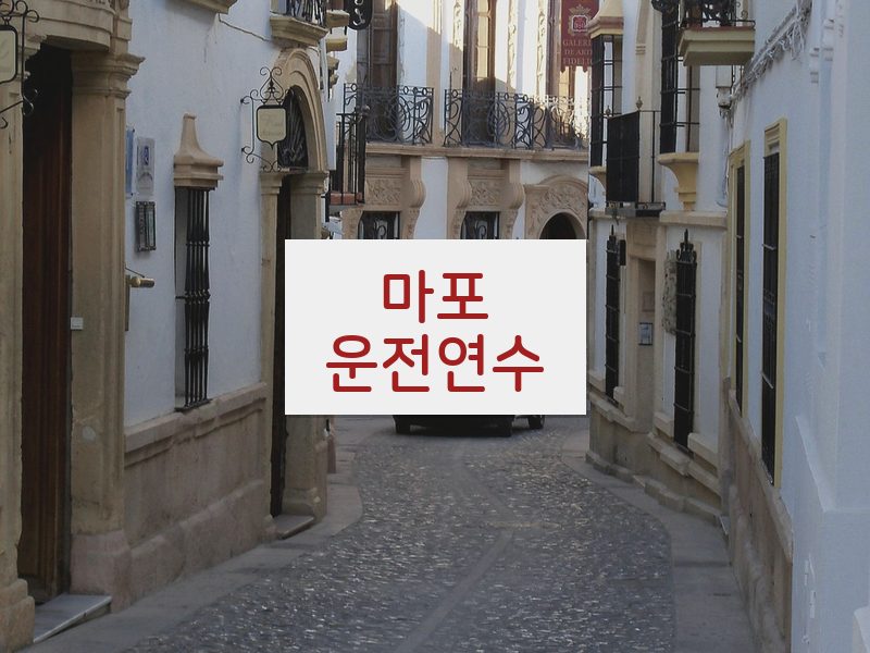마포운전연수 후기