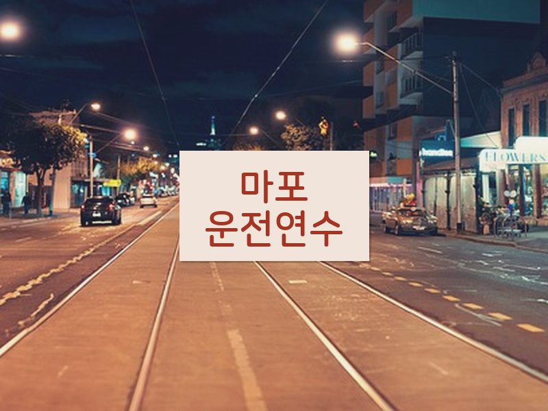 마포운전연수 후기