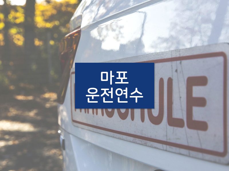마포운전연수 후기