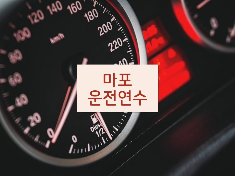마포운전연수 후기