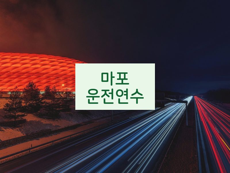 마포운전연수 후기